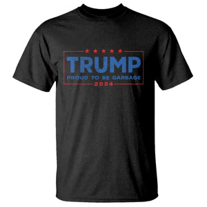 Trump 2024 Election T Shirt American Flag Proud To Be Garbage Vote Trump President TS10 Black Print Your Wear