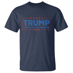 Trump 2024 Election T Shirt American Flag Proud To Be Garbage Vote Trump President TS10 Navy Print Your Wear