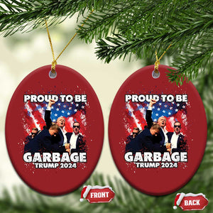 Trump 2024 Christmas Ornament Proud To Be Garbage Vote Trump Take America Back TS10 Oval Red Print Your Wear