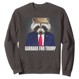 Funny Raccoon Garbage For Trump 2024 Sweatshirt TS10 Dark Chocolate Print Your Wear