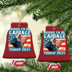 Trump 2024 Election Christmas Ornament Proud To Be Garbage Vote Trump President TS10 Bell Flake Red Print Your Wear