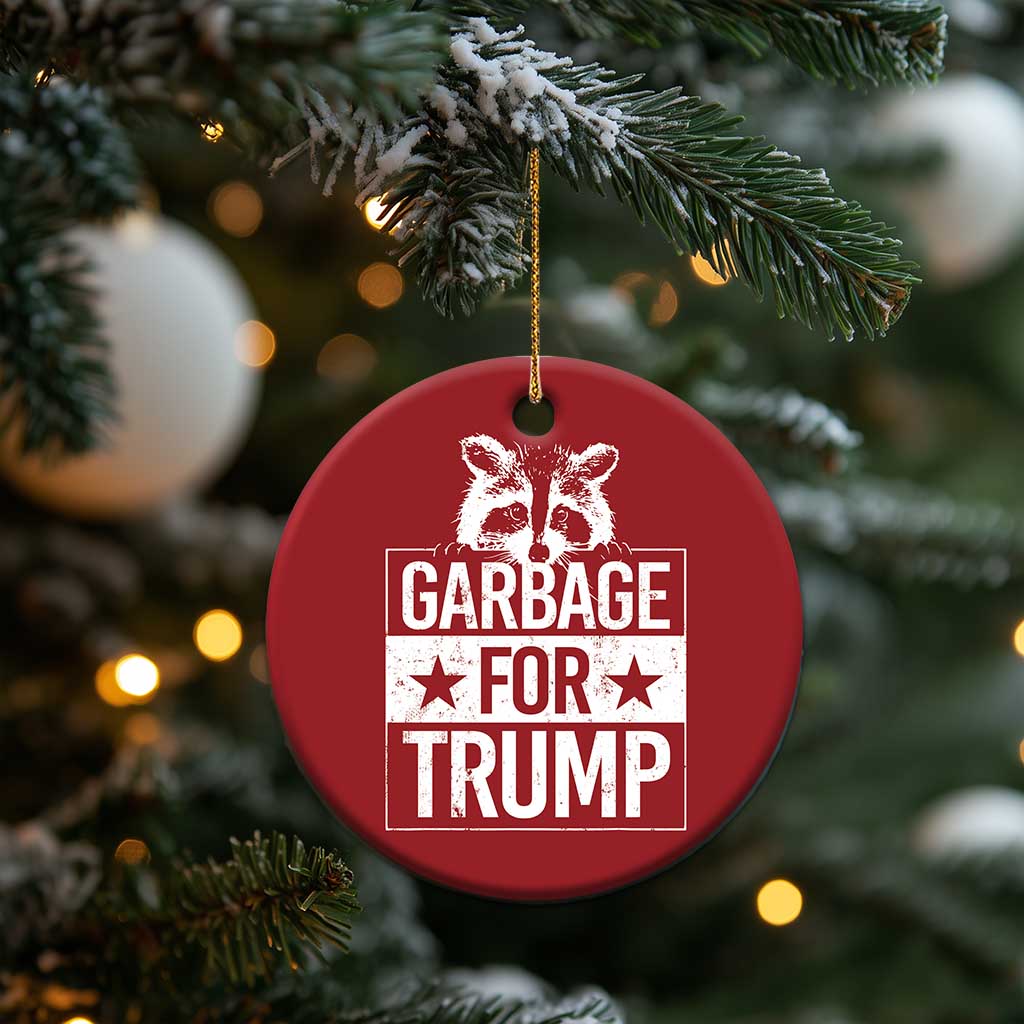 Trump 2024 Election Christmas Ornament Proud To Be Garbage Vote Trump Take America Back TS10 Print Your Wear