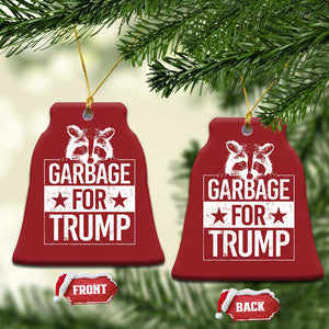 Trump 2024 Election Christmas Ornament Proud To Be Garbage Vote Trump Take America Back TS10 Bell Flake Red Print Your Wear