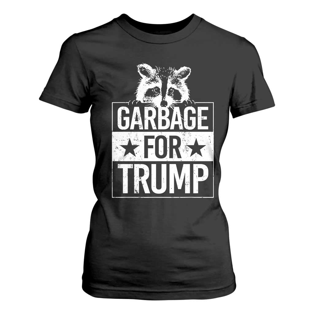 Trump 2024 Election T Shirt For Women Proud To Be Garbage Vote Trump Take America Back TS10 Black Print Your Wear