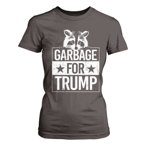 Trump 2024 Election T Shirt For Women Proud To Be Garbage Vote Trump Take America Back TS10 Dark Chocolate Print Your Wear