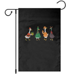 Christmas Ducks Garden Flag Funny Animals Farm Lover Gift Xmas Light TS10 Black Print Your Wear