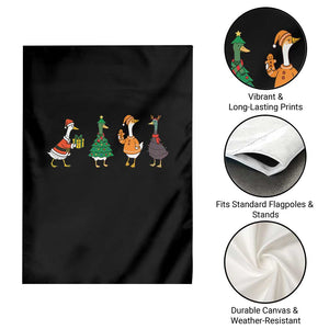Christmas Ducks Garden Flag Funny Animals Farm Lover Gift Xmas Light TS10 Print Your Wear