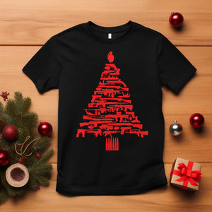 Funny Guns Christmas T Shirt 2nd Amendment Xmas Tree Gun Lovers TS10 Black Print Your Wear