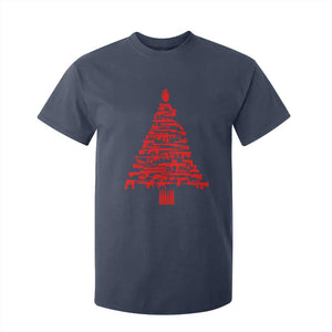 Funny Guns Christmas T Shirt For Kid 2nd Amendment Xmas Tree Gun Lovers TS10 Navy Print Your Wear