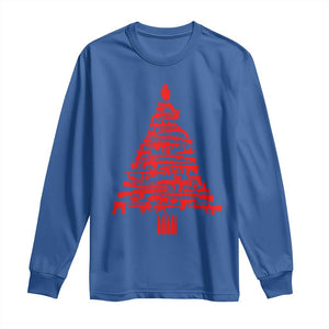 Funny Guns Christmas Long Sleeve Shirt 2nd Amendment Xmas Tree Gun Lovers TS10 Royal Blue Print Your Wear