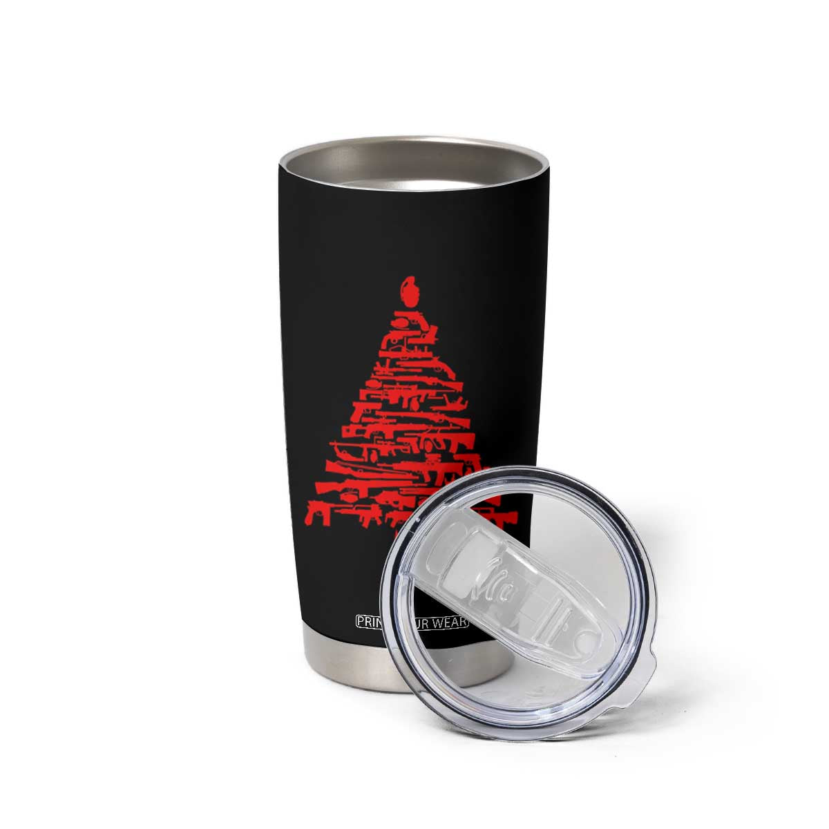 Funny Guns Christmas Tumbler Cup 2nd Amendment Xmas Tree Gun Lovers TS10 Print Your Wear