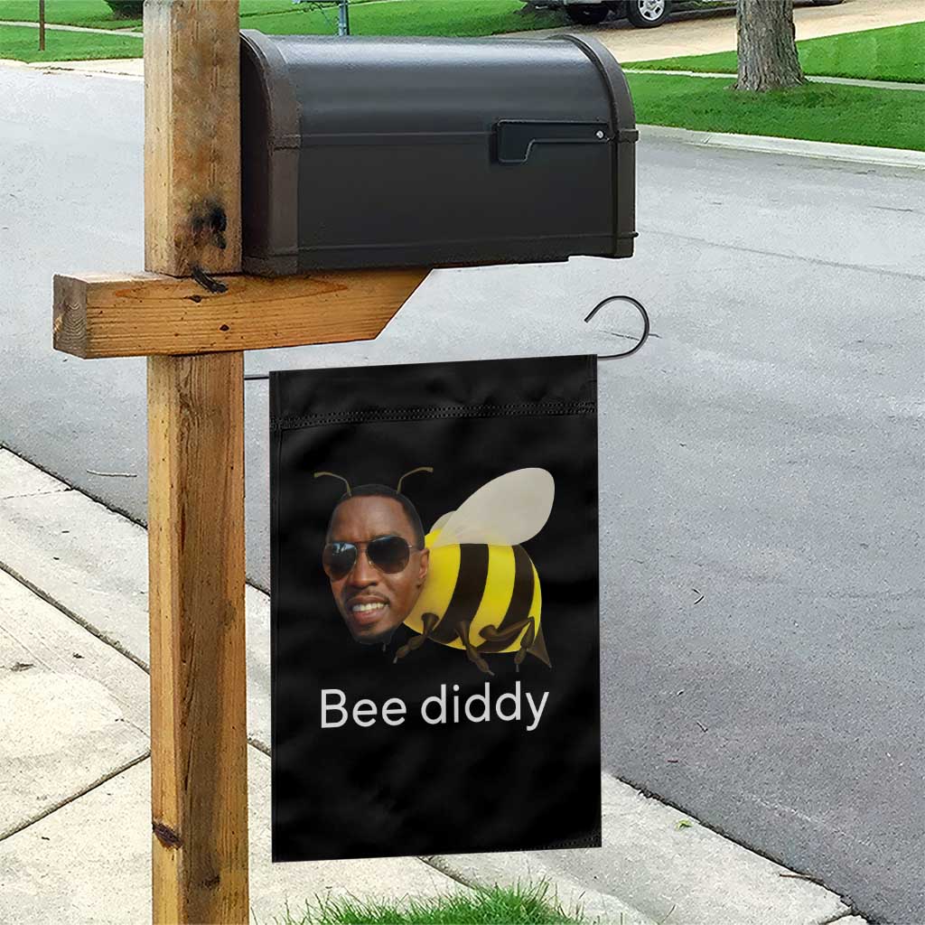 Bee Diddy Garden Flag Funny Weirdcore Dark Humor Internet Memes Gen-Z TS10 Print Your Wear