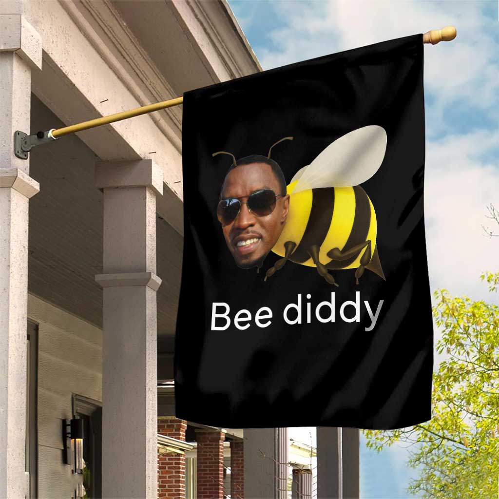 Bee Diddy Garden Flag Funny Weirdcore Dark Humor Internet Memes Gen-Z TS10 Print Your Wear