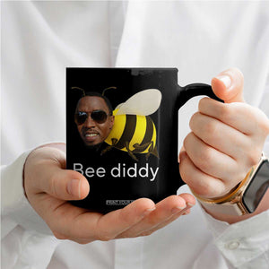 Bee Diddy Coffee Mug Funny Weirdcore Dark Humor Internet Memes Gen-Z TS10 Print Your Wear