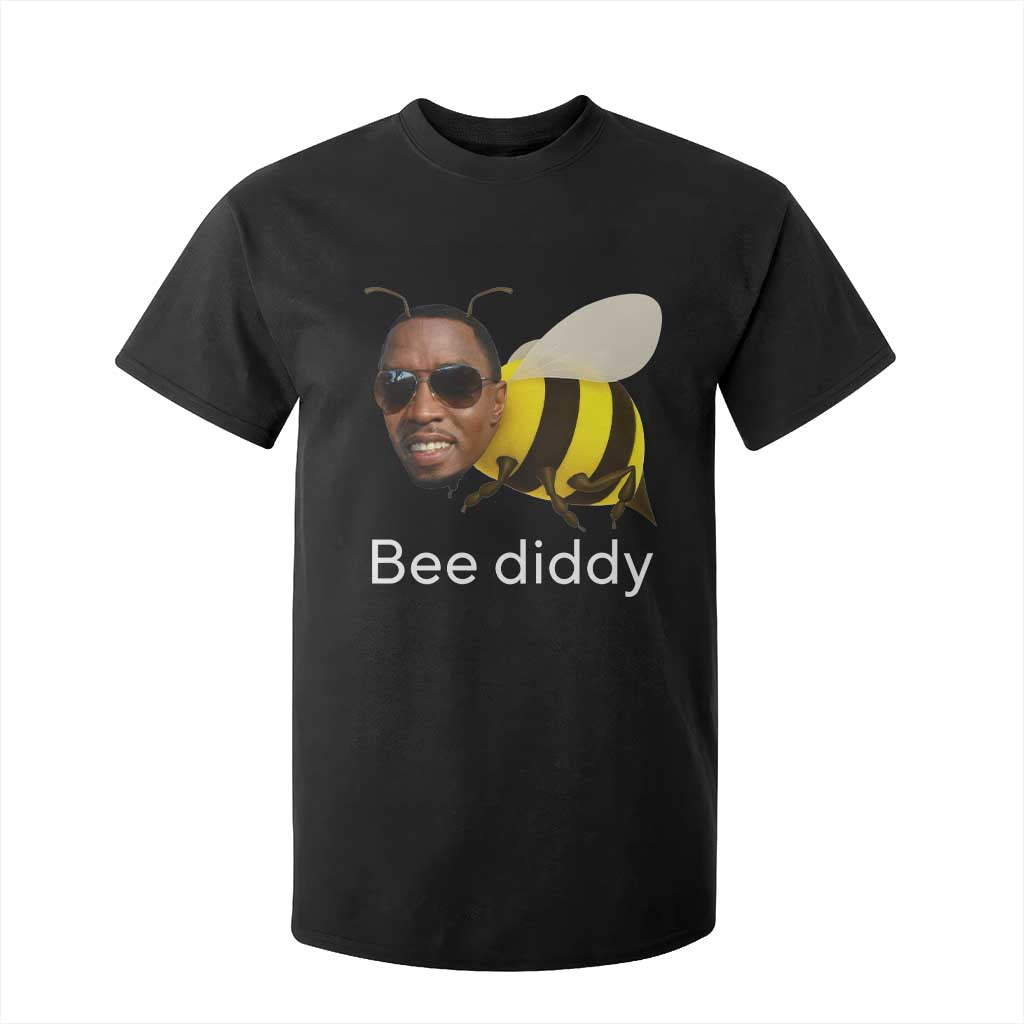Bee Diddy T Shirt For Kid Funny Weirdcore Dark Humor Internet Memes Gen-Z TS10 Black Print Your Wear