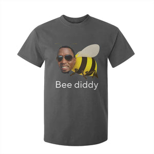 Bee Diddy T Shirt For Kid Funny Weirdcore Dark Humor Internet Memes Gen-Z TS10 Dark Heather Print Your Wear