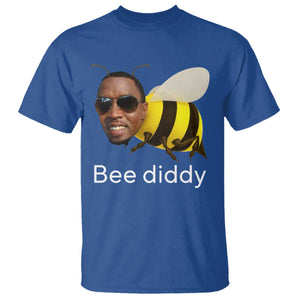 Bee Diddy T Shirt Funny Weirdcore Dark Humor Internet Memes Gen-Z TS10 Royal Blue Print Your Wear