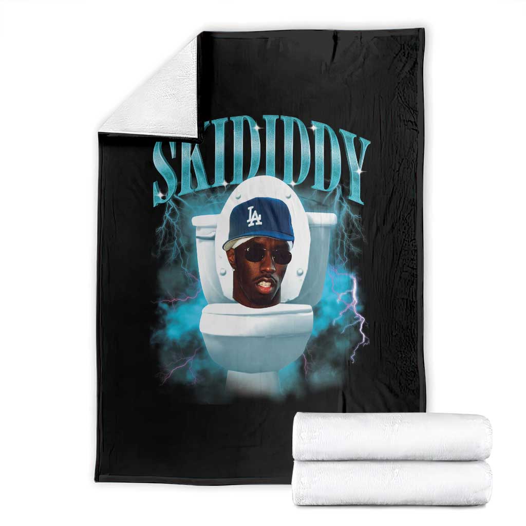 Funny Diddy Throw Blanket Diddy Skibidi Toilet Bootleg Meme TS10 Black Print Your Wear