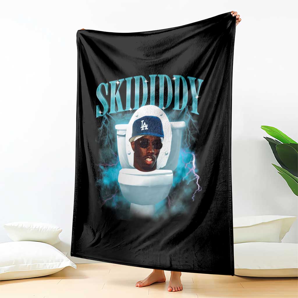 Funny Diddy Throw Blanket Diddy Skibidi Toilet Bootleg Meme TS10 Print Your Wear