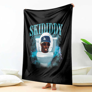 Funny Diddy Throw Blanket Diddy Skibidi Toilet Bootleg Meme TS10 Print Your Wear