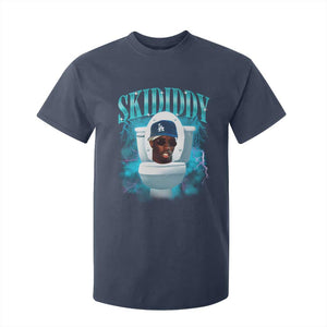 Funny Diddy T Shirt For Kid Diddy Skibidi Toilet Bootleg Meme TS10 Navy Print Your Wear