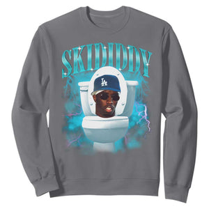 Funny Diddy Sweatshirt Diddy Skibidi Toilet Bootleg Meme TS10 Charcoal Print Your Wear