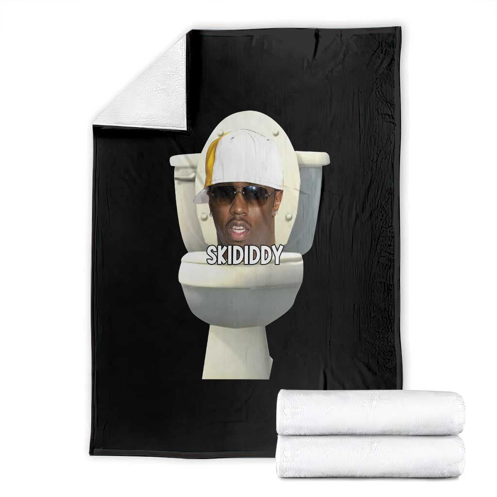 Funny Diddy Throw Blanket Diddy Skibidi Toilet Meme TS10 Black Print Your Wear