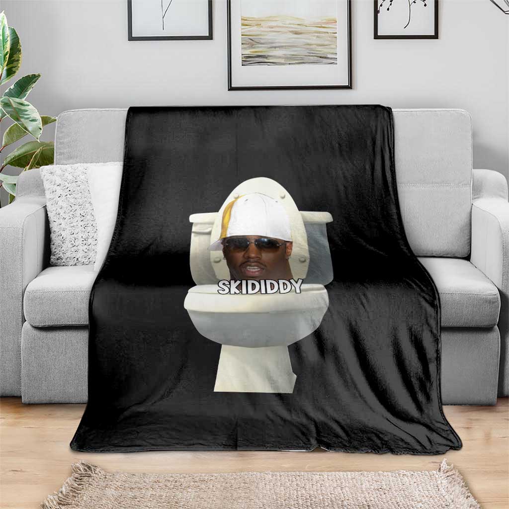 Funny Diddy Throw Blanket Diddy Skibidi Toilet Meme TS10 Print Your Wear