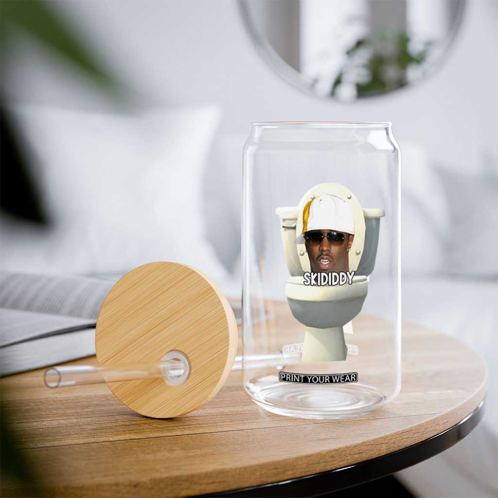 Funny Diddy Glass Can Diddy Skibidi Toilet Meme TS10 Print Your Wear