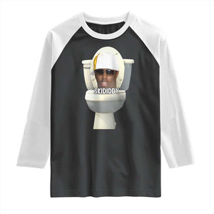 Funny Diddy Raglan Shirt Diddy Skibidi Toilet Meme TS10 Black White Print Your Wear