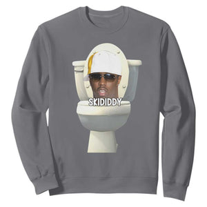 Funny Diddy Sweatshirt Diddy Skibidi Toilet Meme TS10 Charcoal Print Your Wear