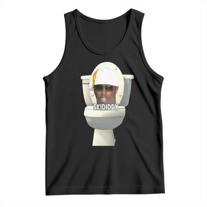 Funny Diddy Tank Top Diddy Skibidi Toilet Meme TS10 Black Print Your Wear