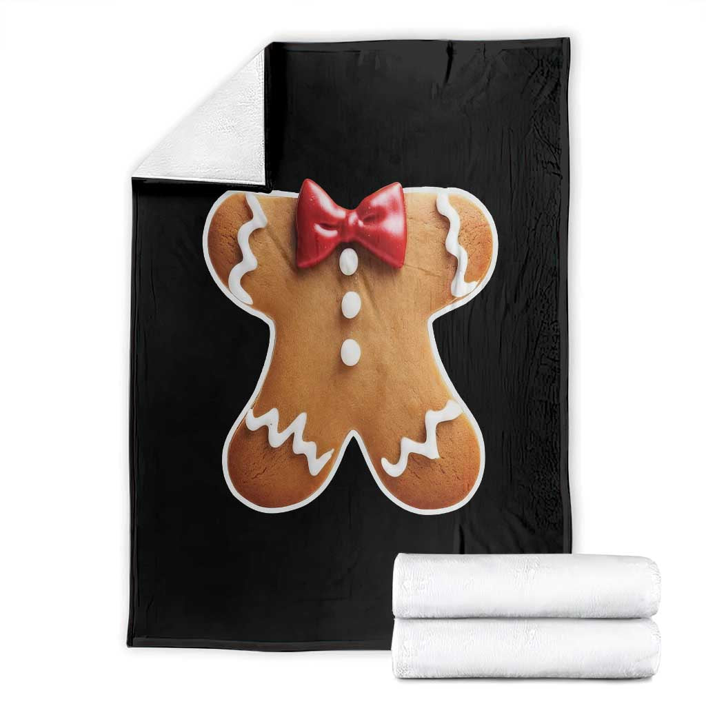 Gingerbread Man Throw Blanket Christmas Cookie Costume TS10 Black Print Your Wear