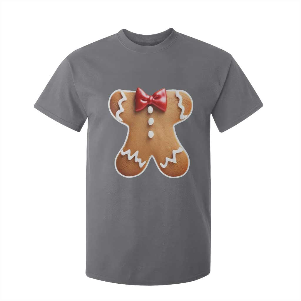 Gingerbread Man T Shirt For Kid Christmas Cookie Costume TS10 Charcoal Print Your Wear