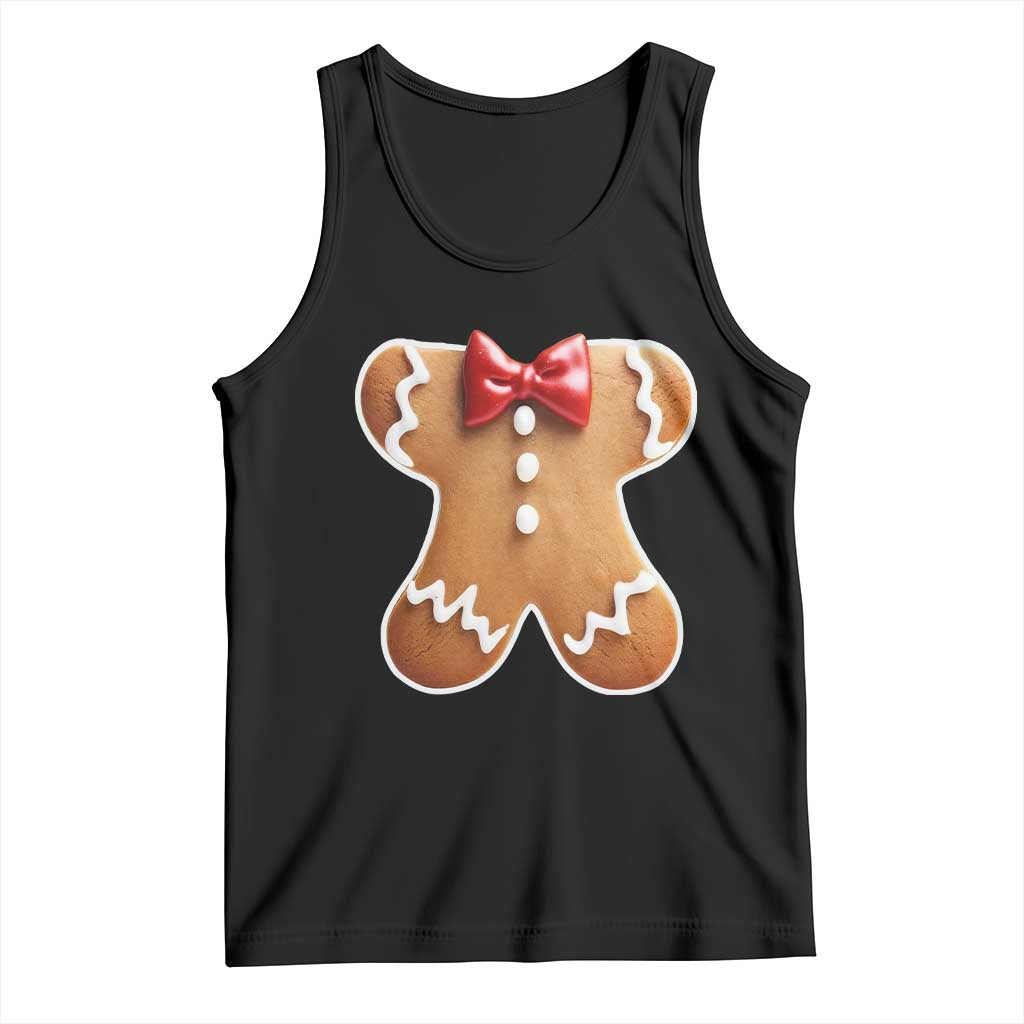 Gingerbread Man Tank Top Christmas Cookie Costume TS10 Black Print Your Wear