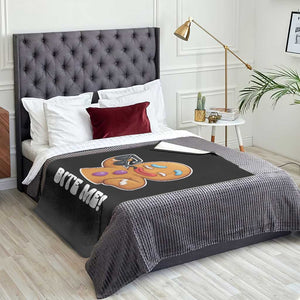 Funny Xmas Gingerbread Man Throw Blanket Funny Sexy Cookie Bite Me TS10 Print Your Wear
