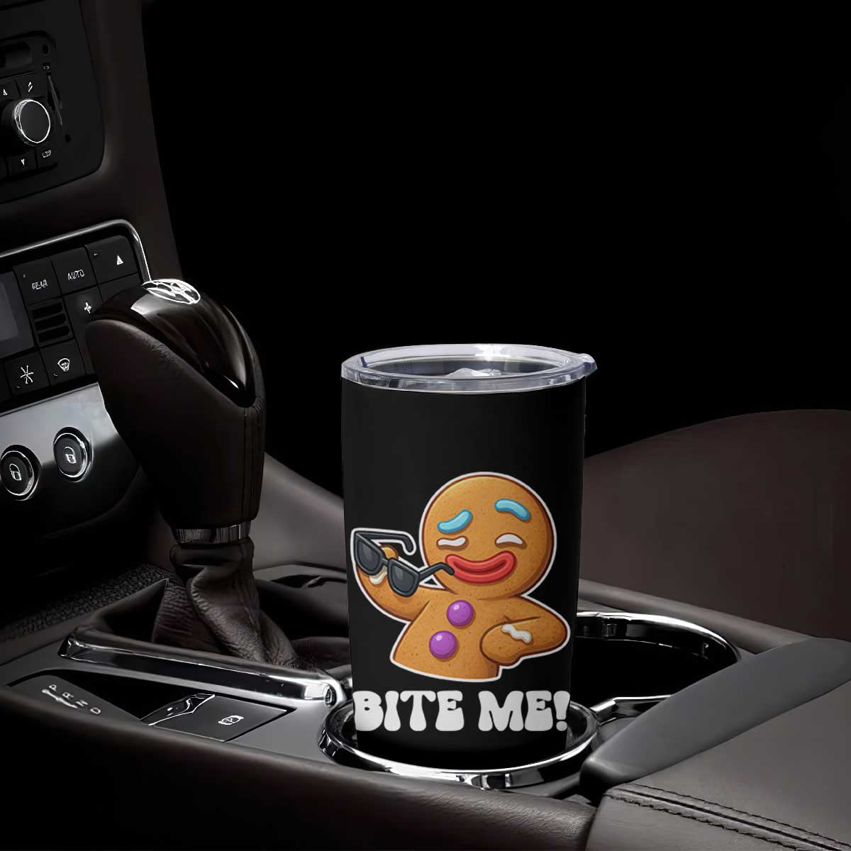 Funny Xmas Gingerbread Man Tumbler Cup Funny Sexy Cookie Bite Me TS10 Print Your Wear