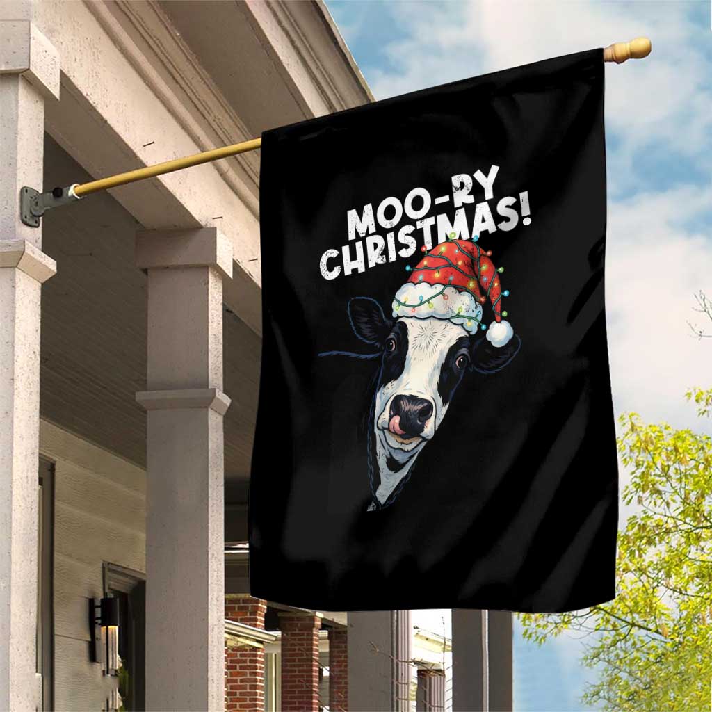 Christmas Cow Garden Flag Funny Moo Ry Christmas Farmer Gift TS10 Print Your Wear