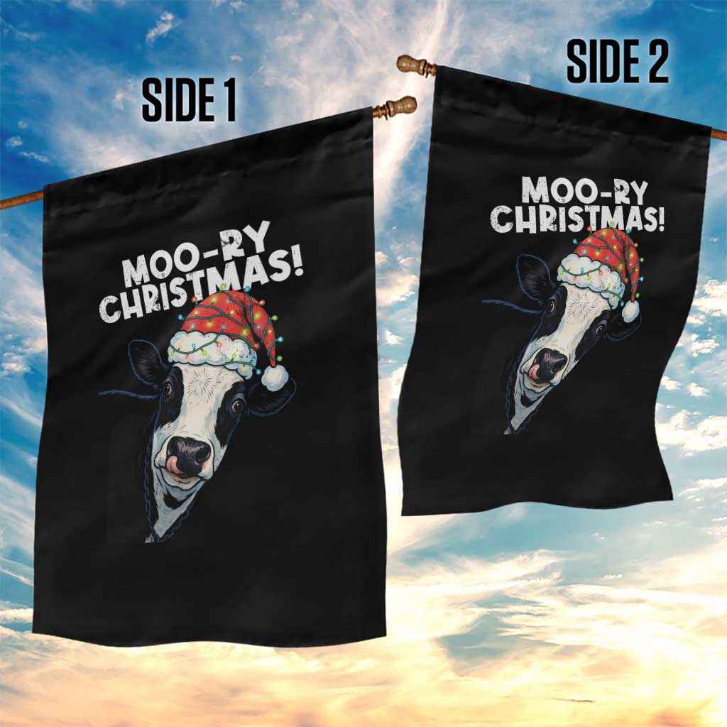 Christmas Cow Garden Flag Funny Moo Ry Christmas Farmer Gift TS10 Print Your Wear