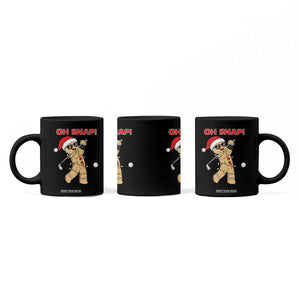 Oh Snap Gingerbreadman Golfer Coffee Mug Funny Golf Christmas Golfing Pajamas TS10 Print Your Wear