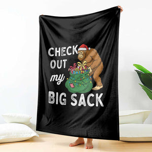 Santa Bigfoot Christmas Throw Blanket Funny Sasquatch Xmas Joke TS10 Print Your Wear