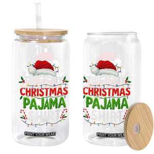 This Is My Christmas Pajama Glass Can Funny Xmas PJs TS10 Print Your Wear