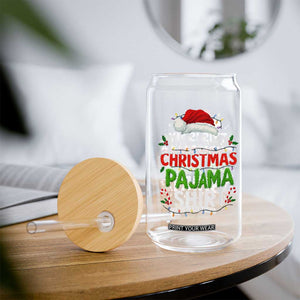 This Is My Christmas Pajama Glass Can Funny Xmas PJs TS10 Print Your Wear