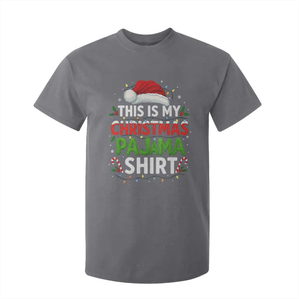 This Is My Christmas Pajama T Shirt For Kid Funny Xmas PJs TS10 Charcoal Print Your Wear
