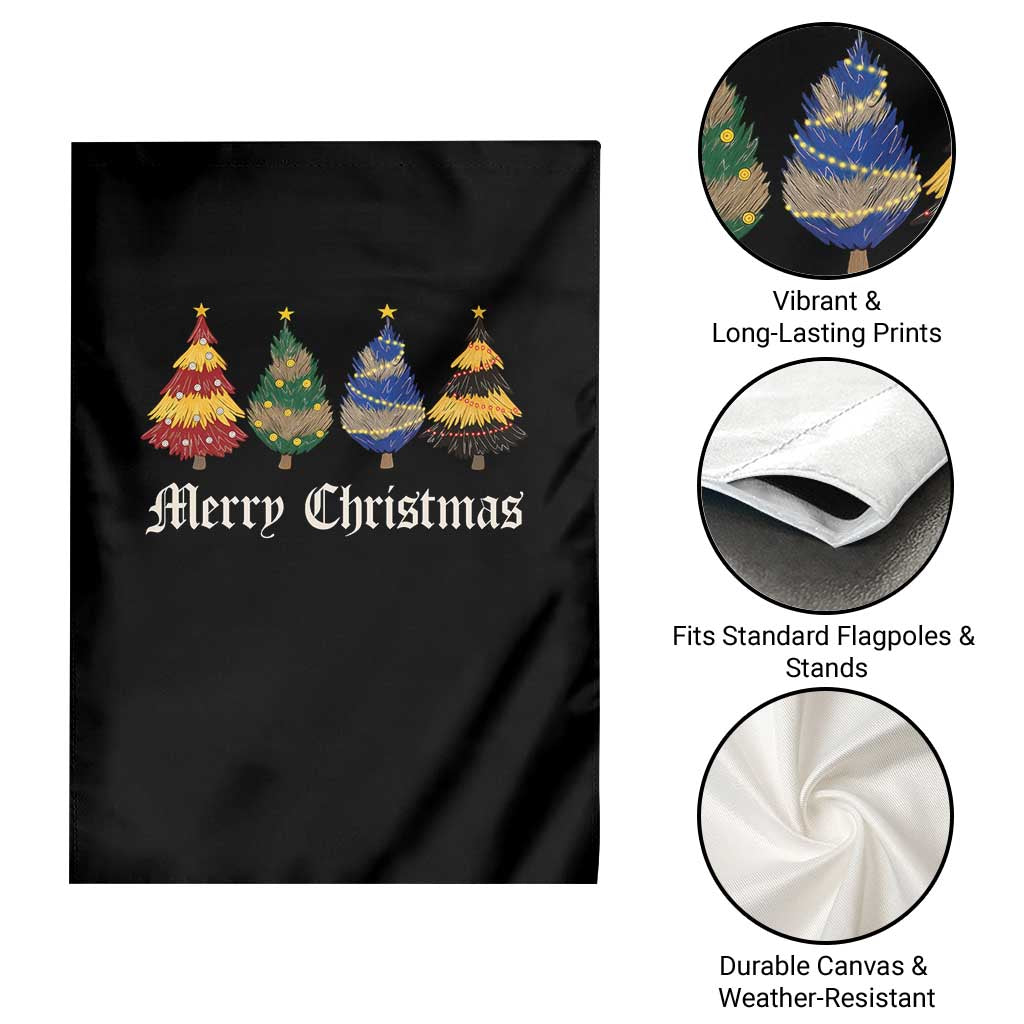 Christmas Tree Garden Flag Retro Wizard Trees Magical Cute Family Pajama TS10 Print Your Wear