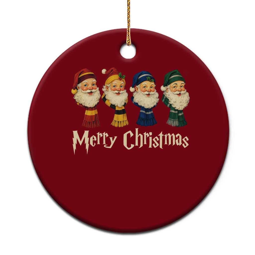 Merry Christmas Santa Ceramic Ornament Vintage Wizard Holiday Season Cute Family Pajama TS10 1pc Red Print Your Wear