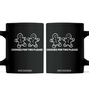 Cookies For Two Please Pregnancy Announcement Christmas Coffee Mug TS10 Black Print Your Wear