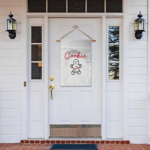 Christmas Pregnant Garden Flag Baking A Little Cookie Maternity Gingerbread TS10 Print Your Wear