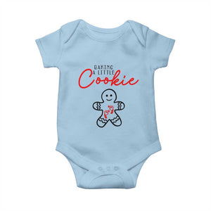 Christmas Pregnant Baby Onesie Baking A Little Cookie Maternity Gingerbread TS10 Light Blue Print Your Wear