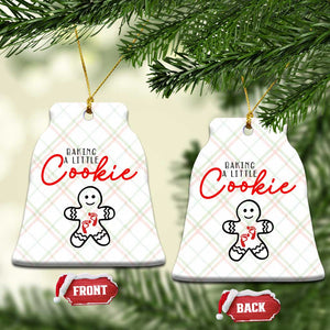 Christmas Pregnant Ceramic Ornament Baking A Little Cookie Maternity Gingerbread TS10 Print Your Wear